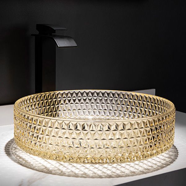 Contemporary Bathroom Sink Pop-Up Drain Glass Solid Color Rectangular Vessel Sink Clearhalo 'Bathroom Remodel & Bathroom Fixtures' 'Bathroom Sinks & Faucet Components' 'Bathroom Sinks' 'bathroom_sink' 'Home Improvement' 'home_improvement' 'home_improvement_bathroom_sink' 1200x1200_2e059c06-2593-4bd7-b1f2-320293cc3d44