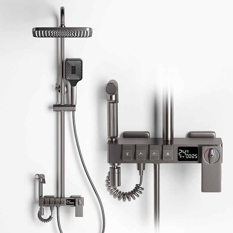 Modern Shower Trim Brass Thermostatic Adjustable Shower Head Wall Mounted Shower Set Clearhalo 'Bathroom Remodel & Bathroom Fixtures' 'Home Improvement' 'home_improvement' 'home_improvement_shower_faucets' 'Shower Faucets & Systems' 'shower_faucets' 'Showers & Bathtubs Plumbing' 'Showers & Bathtubs' 1200x1200_2e12c1f0-fa38-4d9e-8745-1184f03015f9