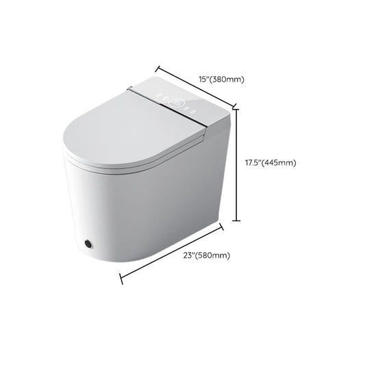 Smart Toilet Elongated Contemporary with Heated Seat Ceramic Foot Sensor Clearhalo 'Bathroom Remodel & Bathroom Fixtures' 'Bidets' 'Home Improvement' 'home_improvement' 'home_improvement_bidets' 'Toilets & Bidets' 1200x1200_2e15f95f-cd68-4647-a2ce-15e46ef118ab