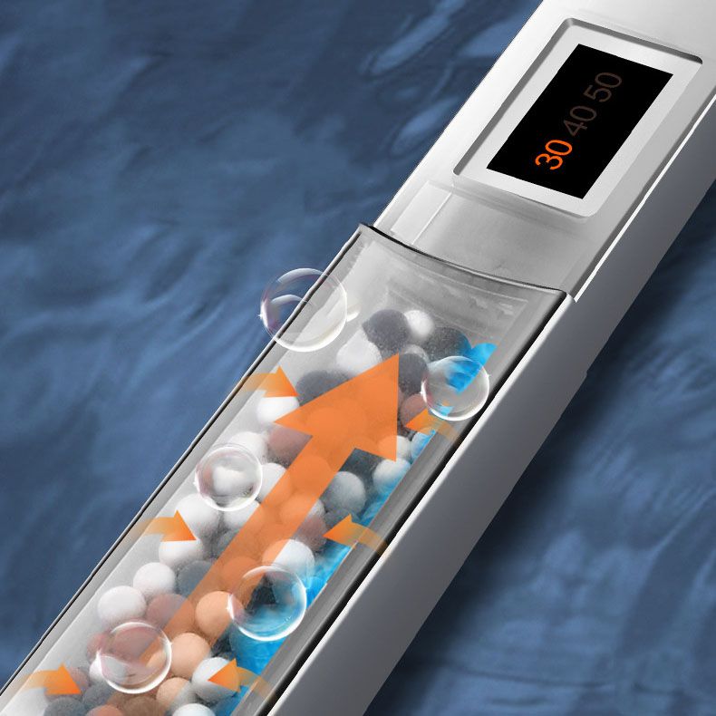 Modern Adjustable Shower Head Plastic Shower Head with Water Filtration Clearhalo 'Bathroom Remodel & Bathroom Fixtures' 'Home Improvement' 'home_improvement' 'home_improvement_shower_heads' 'Shower Heads' 'shower_heads' 'Showers & Bathtubs Plumbing' 'Showers & Bathtubs' 1200x1200_2e1cfff7-9196-4900-9c91-fd8035601093