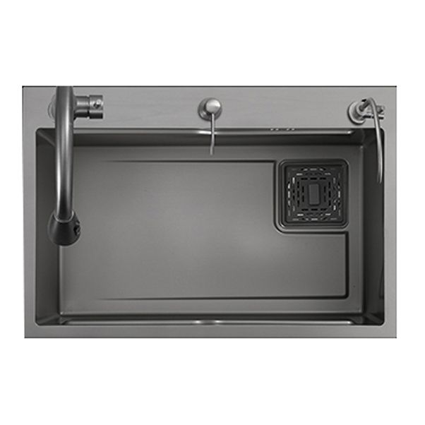 Modern Style Kitchen Sink Stainless Steel Drop-In Noise-cancelling Design Kitchen Sink Clearhalo 'Home Improvement' 'home_improvement' 'home_improvement_kitchen_sinks' 'Kitchen Remodel & Kitchen Fixtures' 'Kitchen Sinks & Faucet Components' 'Kitchen Sinks' 'kitchen_sinks' 1200x1200_2e1e0af4-030b-4a8e-8584-f6e19efc3194