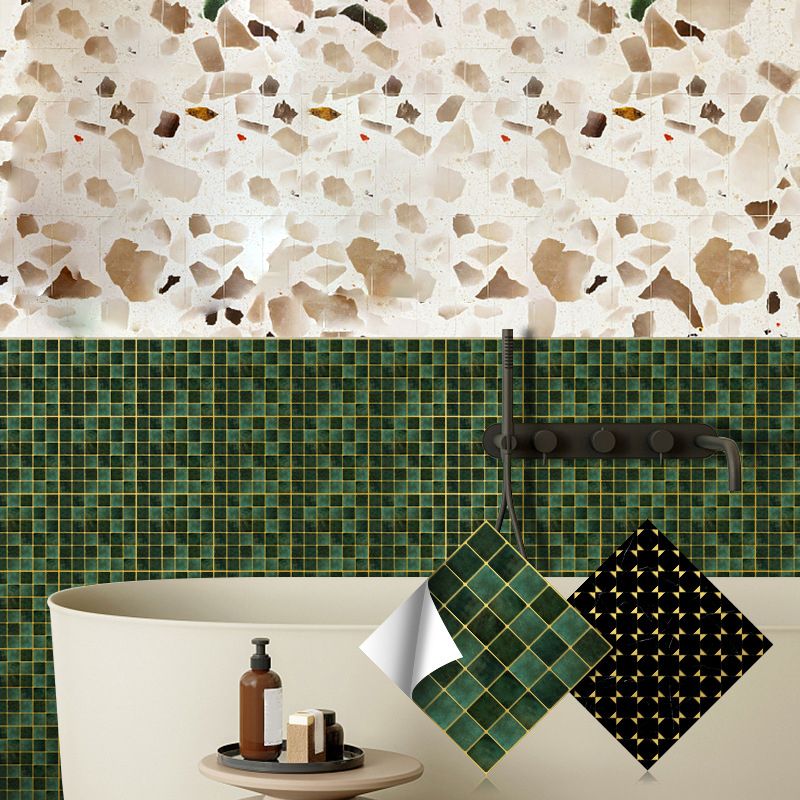 Peel & Stick Mosaic Tile Square Plastic Stain Resistant Tile-Peel & Stick for Shower Clearhalo 'Flooring 'Home Improvement' 'home_improvement' 'home_improvement_peel_stick_blacksplash' 'Peel & Stick Backsplash Tile' 'peel_stick_blacksplash' 'Walls & Ceilings' Walls and Ceiling' 1200x1200_2e3ab287-07f0-40d7-acb1-009b158db9b1