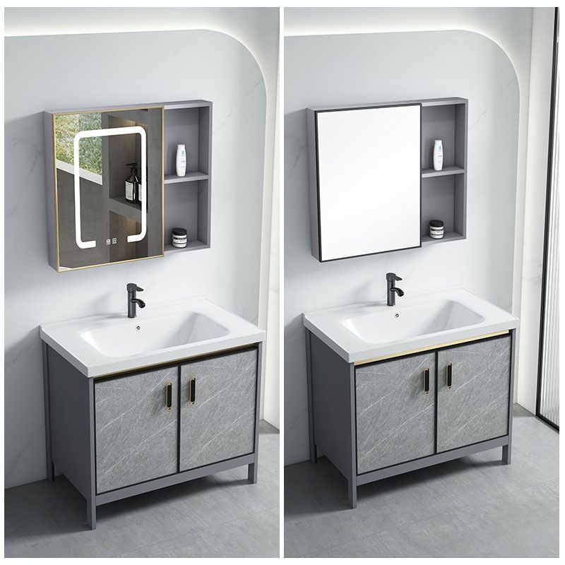 Bathroom Vanity Set Drawers Rectangular Sink Mirror Vanity Sink with Faucet Clearhalo 'Bathroom Remodel & Bathroom Fixtures' 'Bathroom Vanities' 'bathroom_vanities' 'Home Improvement' 'home_improvement' 'home_improvement_bathroom_vanities' 1200x1200_2e49307f-b4f8-4573-a5d2-60df1913e479