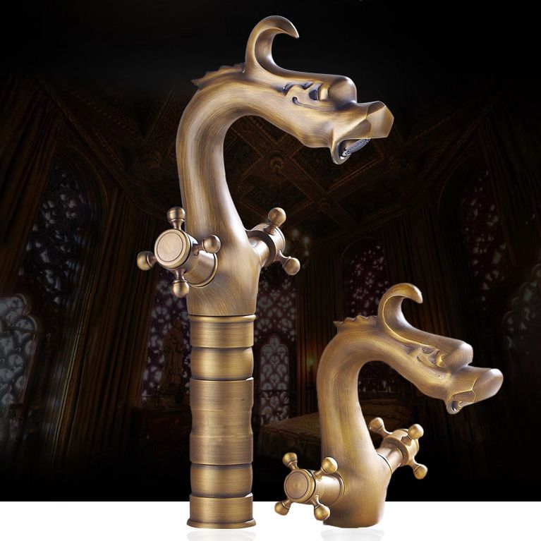 2 Handles Wide Spread Bathroom Faucet Industrial Lavatory Faucet Clearhalo 'Bathroom Remodel & Bathroom Fixtures' 'Bathroom Sink Faucets' 'Bathroom Sinks & Faucet Components' 'bathroom_sink_faucets' 'Home Improvement' 'home_improvement' 'home_improvement_bathroom_sink_faucets' 1200x1200_2e588073-5694-41f9-b630-007615b47ad3