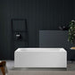 Modern Acrylic Home Bathtub Freestanding Rectangular Tub in White Clearhalo 'Bathroom Remodel & Bathroom Fixtures' 'Bathtubs' 'Home Improvement' 'home_improvement' 'home_improvement_bathtubs' 'Showers & Bathtubs' 1200x1200_2e7faf0a-9d04-464a-86b7-e8e6f55fb2de