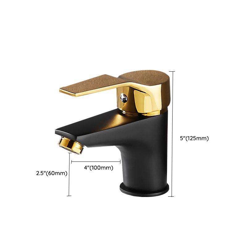 Black-Gold Vessel Sink Faucet Lever Handle Low Arc Vessel Faucet Clearhalo 'Bathroom Remodel & Bathroom Fixtures' 'Bathroom Sink Faucets' 'Bathroom Sinks & Faucet Components' 'bathroom_sink_faucets' 'Home Improvement' 'home_improvement' 'home_improvement_bathroom_sink_faucets' 1200x1200_2ec94f9f-214d-48ed-b77a-d45e8583f5c3