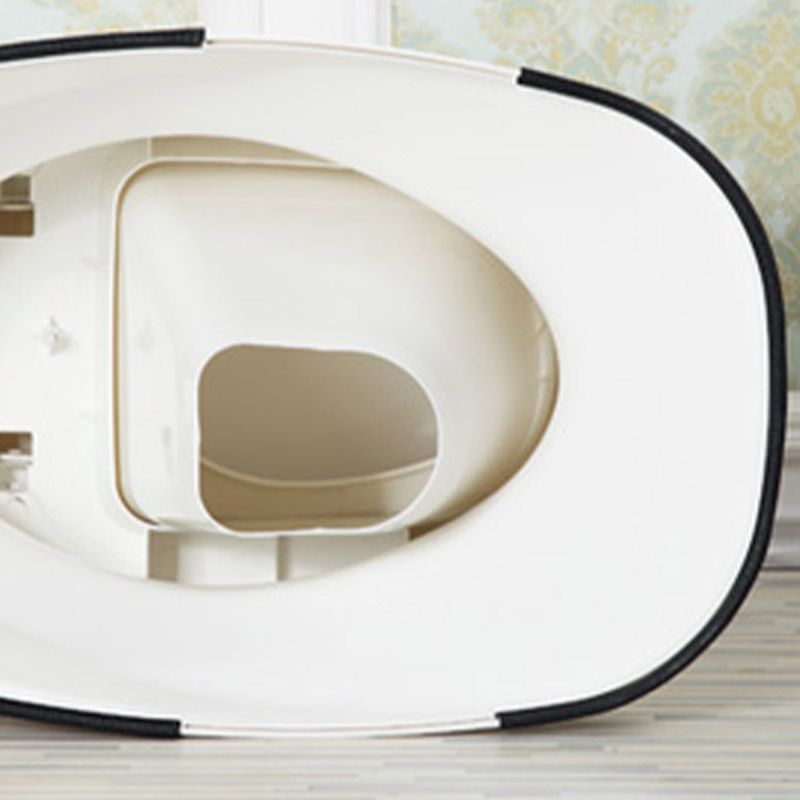 Contemporary Plastic Toilet Floor Mounted Toilet Bowl with Slow Close Seat for Bathroom Clearhalo 'Bathroom Remodel & Bathroom Fixtures' 'Home Improvement' 'home_improvement' 'home_improvement_toilets' 'Toilets & Bidets' 'Toilets' 1200x1200_2ecf9e5f-58cc-4a7b-a789-7e770c126f65