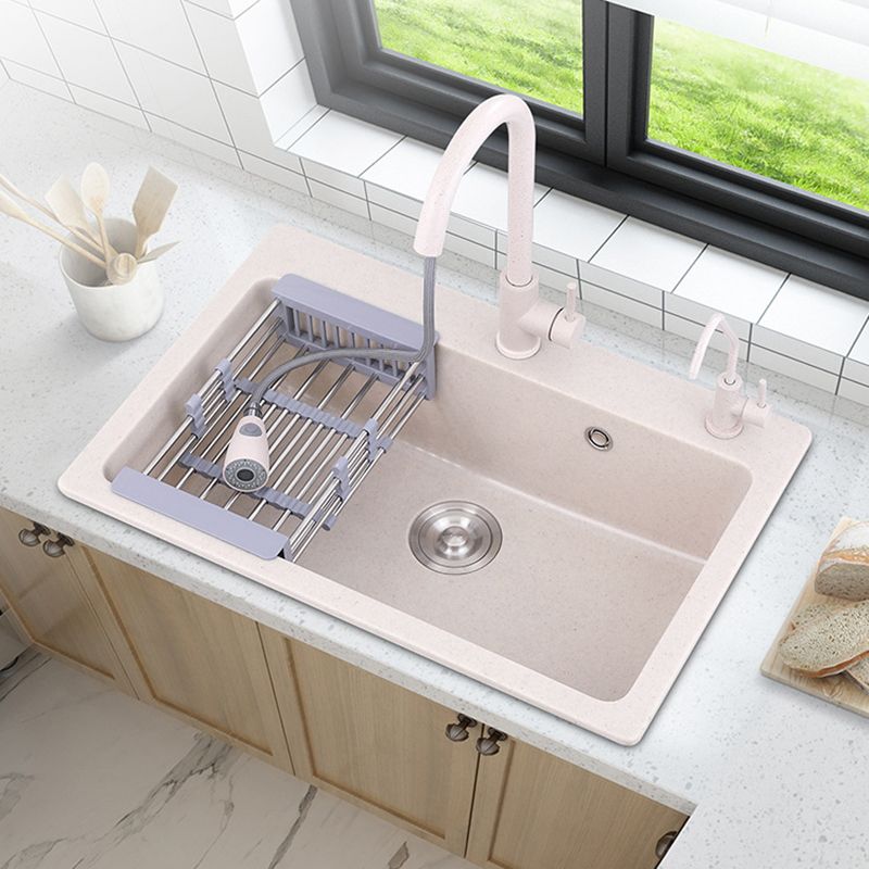 Drop-In Quartz Kitchen Sink Single Bowl Kitchen Sink in White Clearhalo 'Home Improvement' 'home_improvement' 'home_improvement_kitchen_sinks' 'Kitchen Remodel & Kitchen Fixtures' 'Kitchen Sinks & Faucet Components' 'Kitchen Sinks' 'kitchen_sinks' 1200x1200_2ee3f3f2-054a-488a-a5a5-ed3fa44ff284