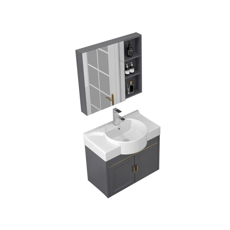 Glam Metal Base Vanity Wall Mount Bath Vanity Set with Soft Close Door Clearhalo 'Bathroom Remodel & Bathroom Fixtures' 'Bathroom Vanities' 'bathroom_vanities' 'Home Improvement' 'home_improvement' 'home_improvement_bathroom_vanities' 1200x1200_2ee7a29c-986a-4d75-a312-228165555e49
