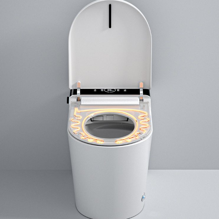 Elongated White Ceramic Contemporary Foot Sensor Smart Toilet Clearhalo 'Bathroom Remodel & Bathroom Fixtures' 'Bidets' 'Home Improvement' 'home_improvement' 'home_improvement_bidets' 'Toilets & Bidets' 1200x1200_2ee88bf8-98c0-48a9-bd9a-f012f77795e5
