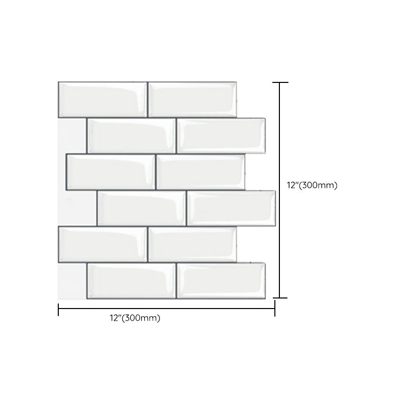 Peel and Stick Subway Tile Waterproof Plastic Rectangle Peel & Stick Tile for Kitchen Clearhalo 'Flooring 'Home Improvement' 'home_improvement' 'home_improvement_peel_stick_blacksplash' 'Peel & Stick Backsplash Tile' 'peel_stick_blacksplash' 'Walls & Ceilings' Walls and Ceiling' 1200x1200_2eefec95-ad89-4166-8d19-760f75d39932