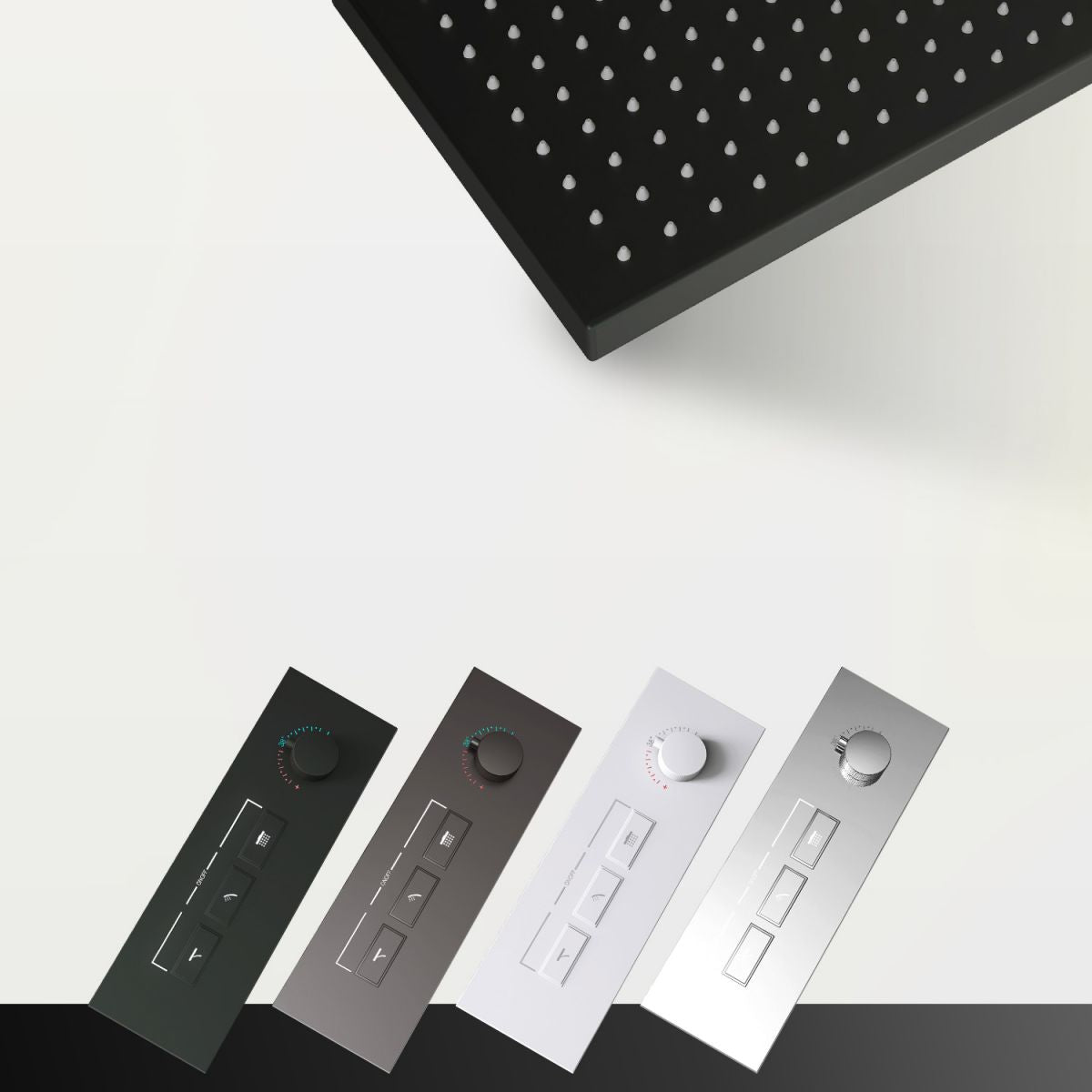 Minimalist Concealed Shower Set Recessed Push Button Wall Diverter Clearhalo 'Bathroom Remodel & Bathroom Fixtures' 'Home Improvement' 'home_improvement' 'home_improvement_shower_faucets' 'Shower Faucets & Systems' 'shower_faucets' 'Showers & Bathtubs Plumbing' 'Showers & Bathtubs' 1200x1200_2f08a685-c078-4b5f-8031-120b13ac89e0