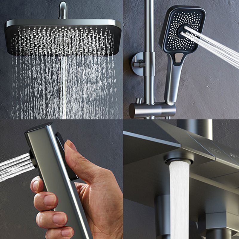 Modern Dual Shower Head Adjustable Spray Pattern Wall Mounted Shower System Clearhalo 'Bathroom Remodel & Bathroom Fixtures' 'Home Improvement' 'home_improvement' 'home_improvement_shower_faucets' 'Shower Faucets & Systems' 'shower_faucets' 'Showers & Bathtubs Plumbing' 'Showers & Bathtubs' 1200x1200_2f1e58d4-cd5d-45e0-ad23-5286b6ce20e6