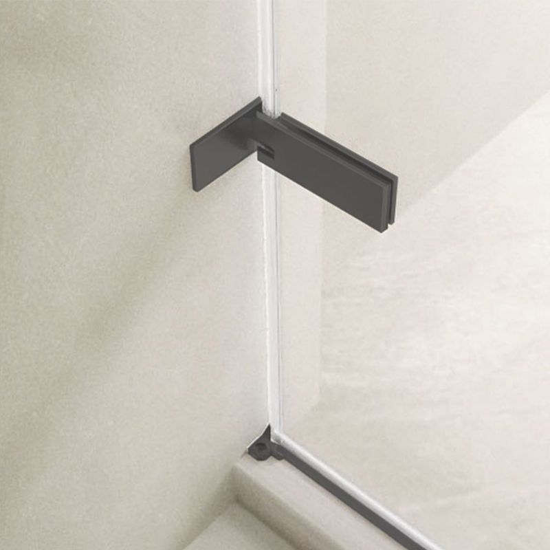 Frameless Hinged Shower Bath Door Transparent Glass Shower Screen Clearhalo 'Bathroom Remodel & Bathroom Fixtures' 'Home Improvement' 'home_improvement' 'home_improvement_shower_tub_doors' 'Shower and Tub Doors' 'shower_tub_doors' 'Showers & Bathtubs' 1200x1200_2f2f7db6-5fef-457a-aa7a-4e82e4e66df8