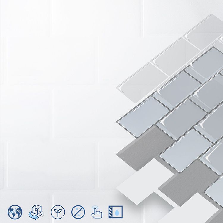 Square Peel and Stick Tiles Plastic Indoor Peel & Stick Subway Tile Clearhalo 'Flooring 'Home Improvement' 'home_improvement' 'home_improvement_peel_stick_blacksplash' 'Peel & Stick Backsplash Tile' 'peel_stick_blacksplash' 'Walls & Ceilings' Walls and Ceiling' 1200x1200_2f32bde2-2525-42c5-9259-ef8484120ade