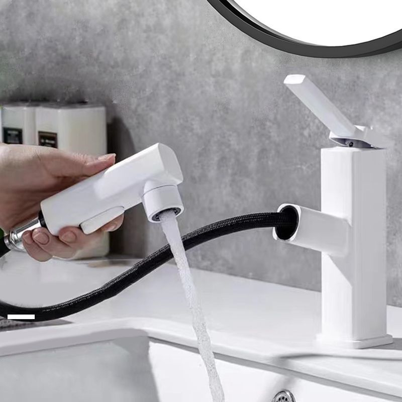 Contemporary Vessel Sink Faucet Copper Single Handle Low Arc Retractable Vessel Faucet Clearhalo 'Bathroom Remodel & Bathroom Fixtures' 'Bathroom Sink Faucets' 'Bathroom Sinks & Faucet Components' 'bathroom_sink_faucets' 'Home Improvement' 'home_improvement' 'home_improvement_bathroom_sink_faucets' 1200x1200_2f39196b-adf3-4b7a-8a90-a3c02bc33602