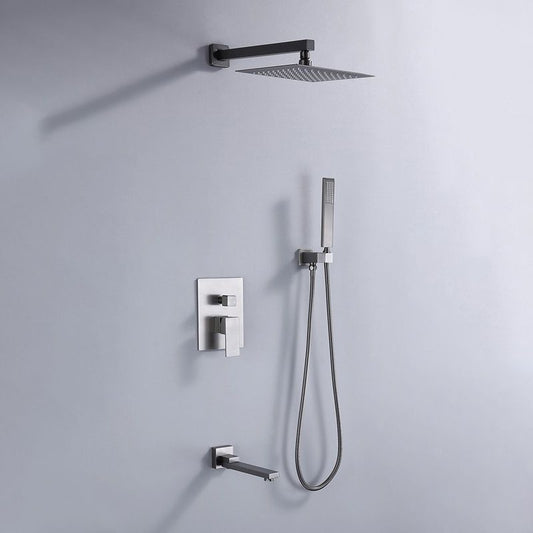 Shower System Massage Jet Lever Handheld Shower Head Shower Combo Clearhalo 'Bathroom Remodel & Bathroom Fixtures' 'Home Improvement' 'home_improvement' 'home_improvement_shower_faucets' 'Shower Faucets & Systems' 'shower_faucets' 'Showers & Bathtubs Plumbing' 'Showers & Bathtubs' 1200x1200_2f470935-a50f-4661-8552-98f854b724ba