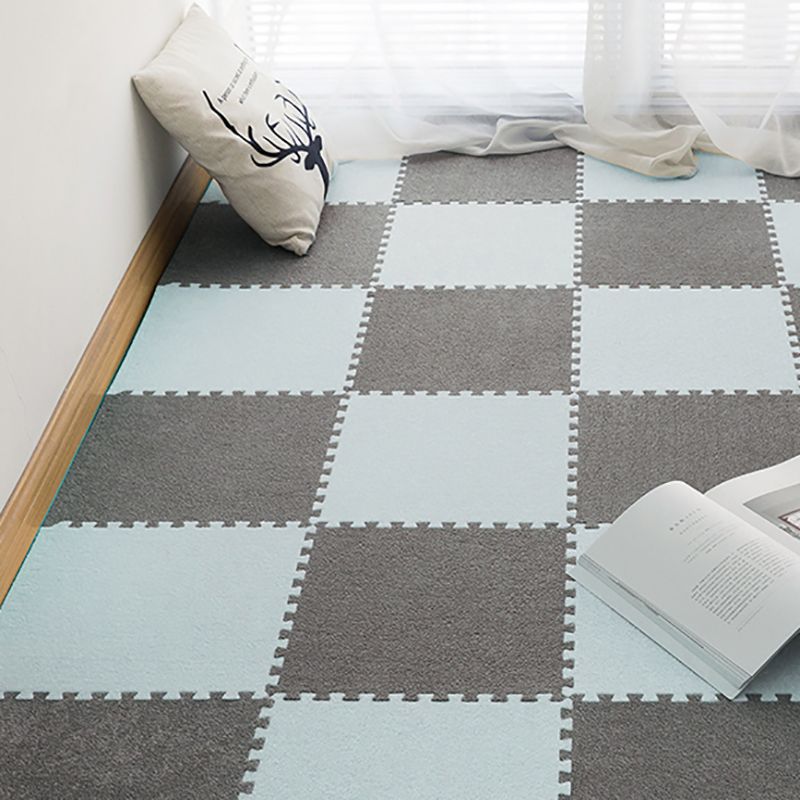 Bedroom Carpet Tiles Interlocking Square Stain Resistant Carpet Tiles Clearhalo 'Carpet Tiles & Carpet Squares' 'carpet_tiles_carpet_squares' 'Flooring 'Home Improvement' 'home_improvement' 'home_improvement_carpet_tiles_carpet_squares' Walls and Ceiling' 1200x1200_2f472b5c-2ce5-4261-b5bd-e4b35ceaed89