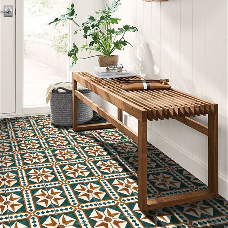 Green Vintage Pattern Wall Tiles Natural Stone Rectangular Tiles Clearhalo 'Floor Tiles & Wall Tiles' 'floor_tiles_wall_tiles' 'Flooring 'Home Improvement' 'home_improvement' 'home_improvement_floor_tiles_wall_tiles' Walls and Ceiling' 1200x1200_2f51e202-ac84-45a0-b761-77b1480b56b8