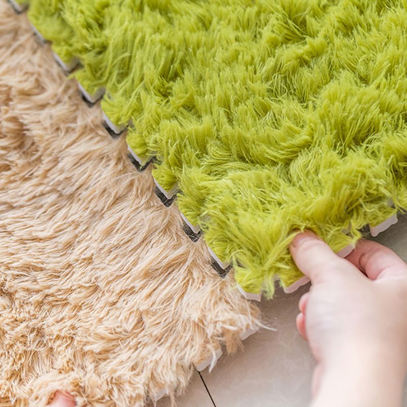 Bedroom Carpet Tiles Solid Color Square Shag Stain Resistant Carpet Tiles Clearhalo 'Carpet Tiles & Carpet Squares' 'carpet_tiles_carpet_squares' 'Flooring 'Home Improvement' 'home_improvement' 'home_improvement_carpet_tiles_carpet_squares' Walls and Ceiling' 1200x1200_2f67a835-2106-42ee-855a-c67b398d95cd