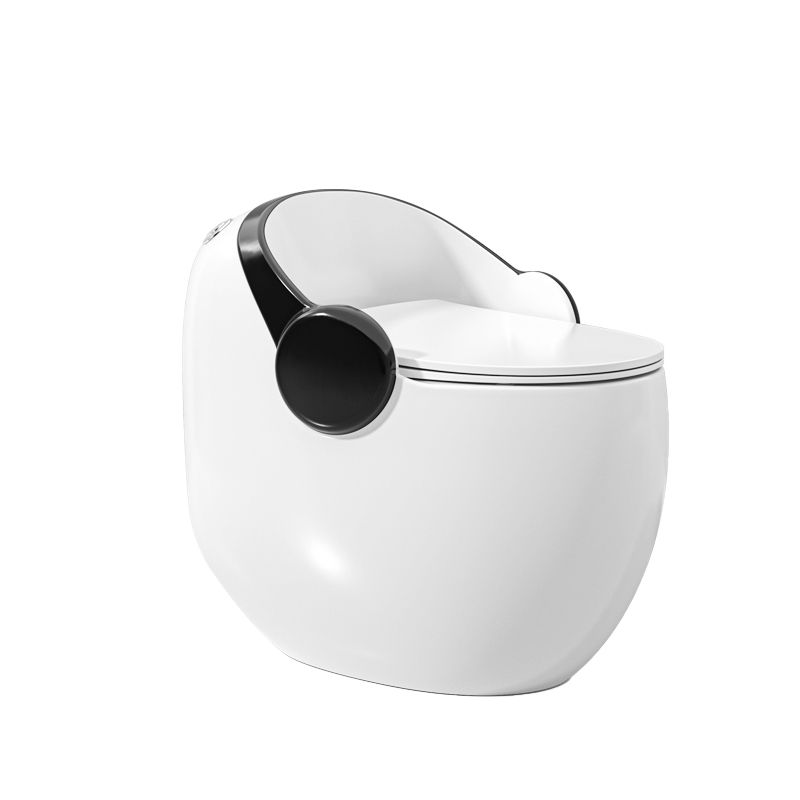 Contemporary Ceramic Toilet Floor Mount Urine Toilet with Slow Close Seat for Bathroom Clearhalo 'Bathroom Remodel & Bathroom Fixtures' 'Home Improvement' 'home_improvement' 'home_improvement_toilets' 'Toilets & Bidets' 'Toilets' 1200x1200_2f7f203d-75cd-4cf0-8386-9fcb935d1e9d