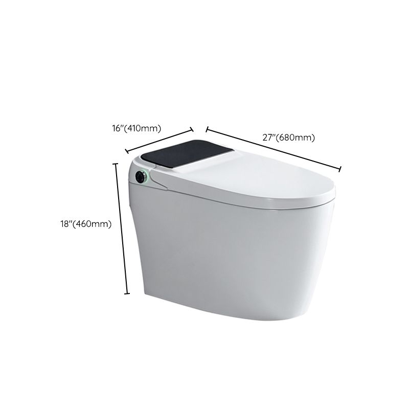 Elongated Floor Mount Bidet Contemporary White Floor Standing Bidet with Heated Seat Clearhalo 'Bathroom Remodel & Bathroom Fixtures' 'Bidets' 'Home Improvement' 'home_improvement' 'home_improvement_bidets' 'Toilets & Bidets' 1200x1200_2f8585f7-dbb4-479a-8305-4636857dcc93