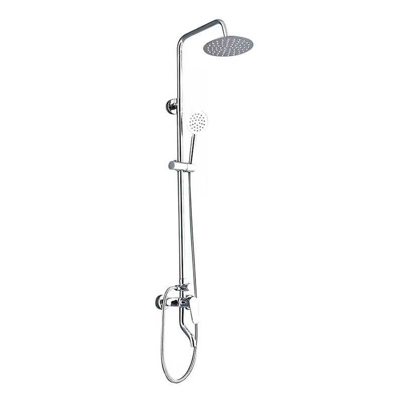 Modern Shower Set Brass Slide Bar Included Adjustable Shower Head Shower Combo Clearhalo 'Bathroom Remodel & Bathroom Fixtures' 'Home Improvement' 'home_improvement' 'home_improvement_shower_faucets' 'Shower Faucets & Systems' 'shower_faucets' 'Showers & Bathtubs Plumbing' 'Showers & Bathtubs' 1200x1200_2f9773fa-7f0d-4852-a923-728e9327db75