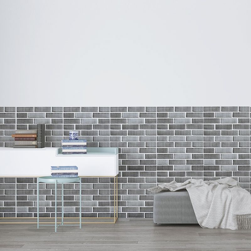 Modern Wall Panel Peel and Stick Brick Print Waterproof Wall Paneling Clearhalo 'Flooring 'Home Improvement' 'home_improvement' 'home_improvement_wall_paneling' 'Wall Paneling' 'wall_paneling' 'Walls & Ceilings' Walls and Ceiling' 1200x1200_2fae486c-448d-48ca-8fe6-11b442a08434