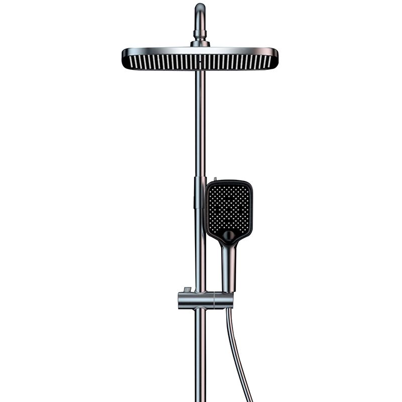 Ellipse Shower Set Intelligent Digital Display Thermostatic Shower Diamond Button Clearhalo 'Bathroom Remodel & Bathroom Fixtures' 'Home Improvement' 'home_improvement' 'home_improvement_shower_faucets' 'Shower Faucets & Systems' 'shower_faucets' 'Showers & Bathtubs Plumbing' 'Showers & Bathtubs' 1200x1200_2fae4a81-a2af-4571-89f6-552e7a93b261
