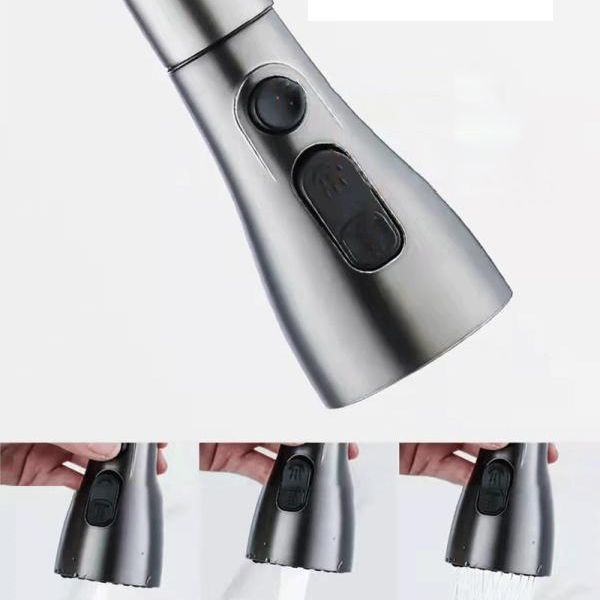 Contemporary Retractable Faucet Copper Single Handle High Arc Faucet for Kitchen Clearhalo 'Home Improvement' 'home_improvement' 'home_improvement_kitchen_faucets' 'Kitchen Faucets' 'Kitchen Remodel & Kitchen Fixtures' 'Kitchen Sinks & Faucet Components' 'kitchen_faucets' 1200x1200_2fbd0f87-e6b2-417c-bb22-1d3bc5fb2bac