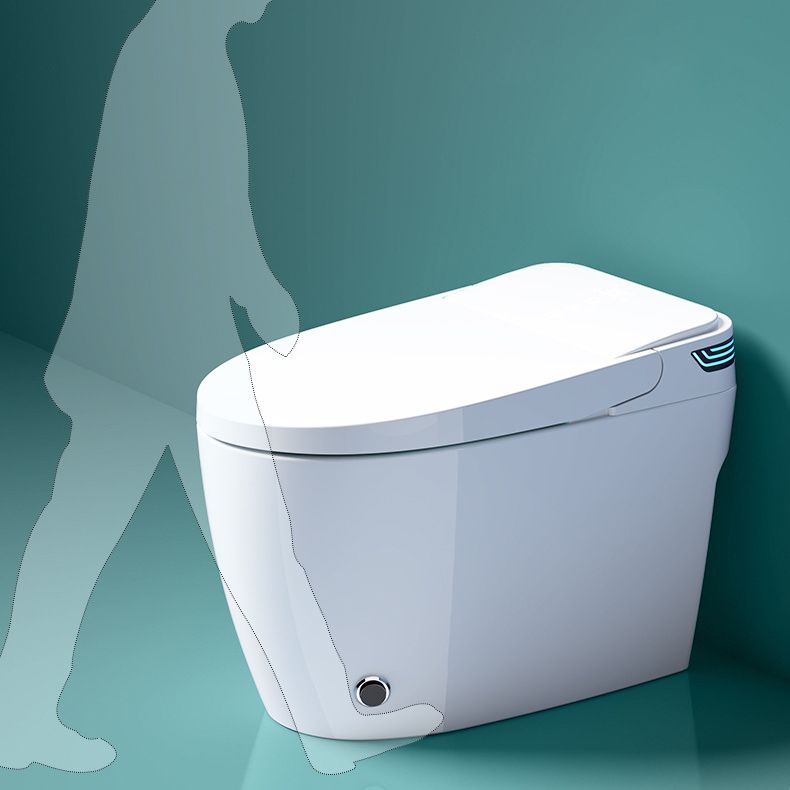 Modern Flush Toilet Concealed Tank One-Piece Toilet with Slow Close Seat Clearhalo 'Bathroom Remodel & Bathroom Fixtures' 'Home Improvement' 'home_improvement' 'home_improvement_toilets' 'Toilets & Bidets' 'Toilets' 1200x1200_2fc2ebc1-0f23-4aed-85f1-ceda9239094f