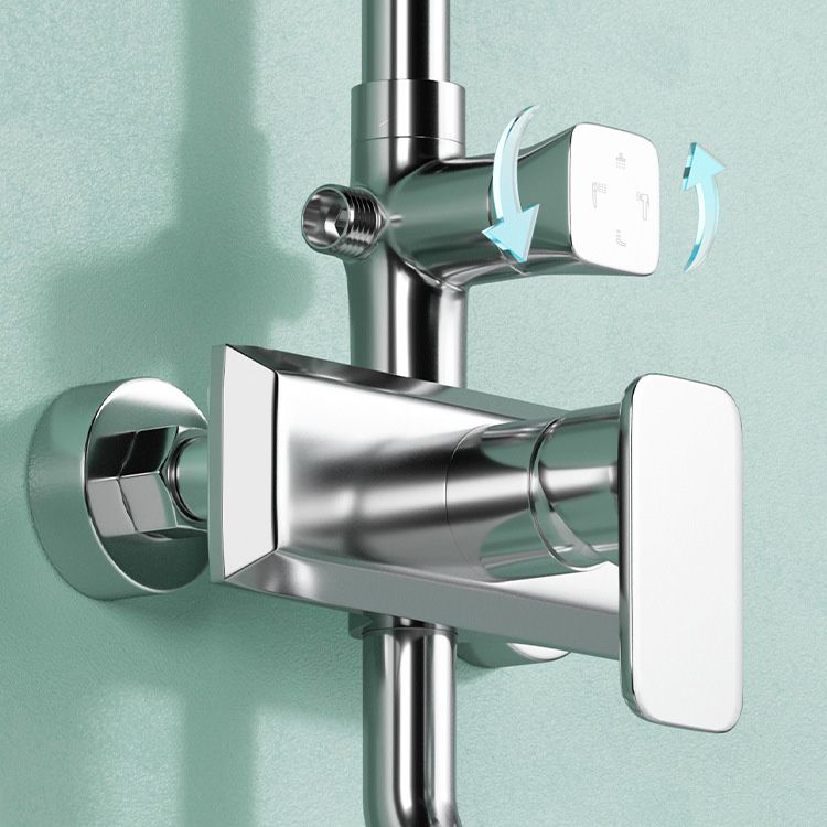 Modern Pressure Balanced Diverter Valve Shower Metal Shower Head Shower Faucet On Wall Clearhalo 'Bathroom Remodel & Bathroom Fixtures' 'Home Improvement' 'home_improvement' 'home_improvement_shower_faucets' 'Shower Faucets & Systems' 'shower_faucets' 'Showers & Bathtubs Plumbing' 'Showers & Bathtubs' 1200x1200_2fc6d7c2-d711-4158-a135-2cf7c475eb8f