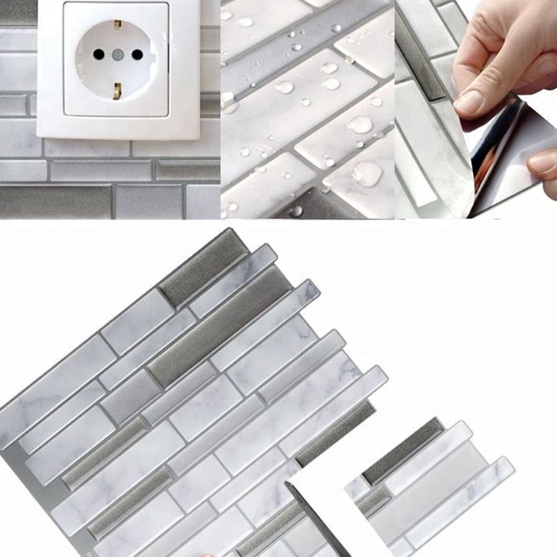 Floor and Wall Tile Kitchen Brick Look Peel and Stick Waterproof Wall Tile Clearhalo 'Flooring 'Home Improvement' 'home_improvement' 'home_improvement_peel_stick_blacksplash' 'Peel & Stick Backsplash Tile' 'peel_stick_blacksplash' 'Walls & Ceilings' Walls and Ceiling' 1200x1200_2fc9453e-9f95-4738-9a94-629bd077aaa2