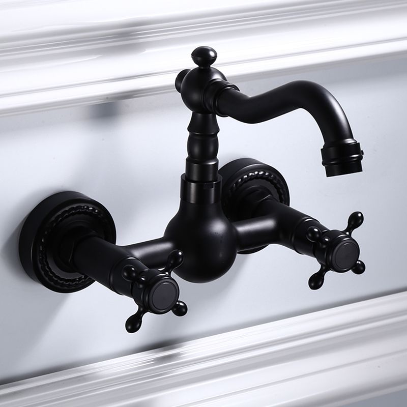 Traditional Wall Mounted Metal Tub Filler Low Arc Waterfall Bathroom Faucet Clearhalo 'Bathroom Remodel & Bathroom Fixtures' 'Bathtub Faucets' 'bathtub_faucets' 'Home Improvement' 'home_improvement' 'home_improvement_bathtub_faucets' 1200x1200_2ff15e70-6888-4cb2-8387-1b4a1adf1824