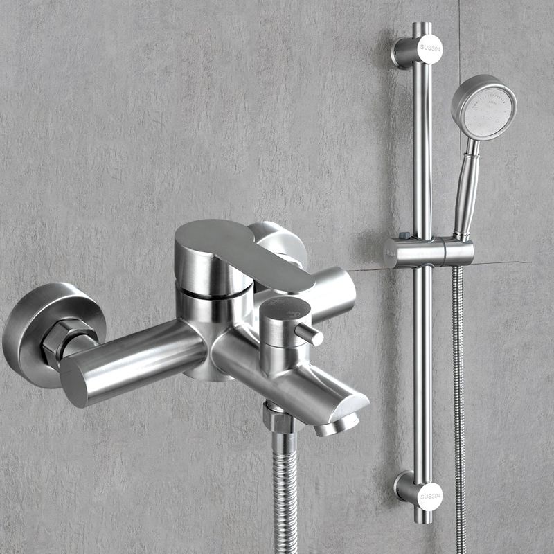 Popular Tub Filler Trim 304 Stainless Steel Wall Mounted Tub Filler Clearhalo 'Bathroom Remodel & Bathroom Fixtures' 'Bathtub Faucets' 'bathtub_faucets' 'Home Improvement' 'home_improvement' 'home_improvement_bathtub_faucets' 1200x1200_3001f275-c429-4f6a-bd22-2c4844c10576