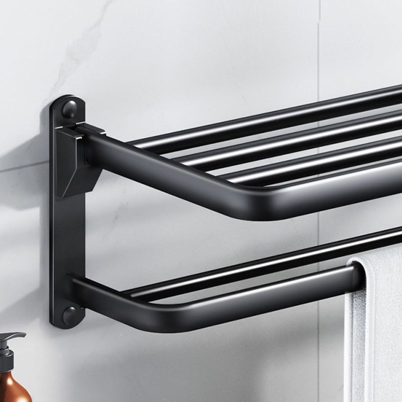 Aluminum Modern 7-Piece Bathroom Accessory Set Black Bathroom Hardware Clearhalo 'Bathroom Hardware Sets' 'Bathroom Hardware' 'Bathroom Remodel & Bathroom Fixtures' 'bathroom_hardware_sets' 'Home Improvement' 'home_improvement' 'home_improvement_bathroom_hardware_sets' 1200x1200_300de9b0-9ab6-47dd-869e-52b21dce83da