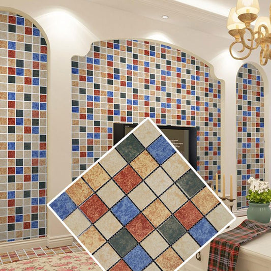 Grid Mosaic Sheet Wall & Floor Tile Mixed Material Outdoor Wall Tile Clearhalo 'Floor Tiles & Wall Tiles' 'floor_tiles_wall_tiles' 'Flooring 'Home Improvement' 'home_improvement' 'home_improvement_floor_tiles_wall_tiles' Walls and Ceiling' 1200x1200_3017f344-3bdd-4002-ac4c-7475580913d2