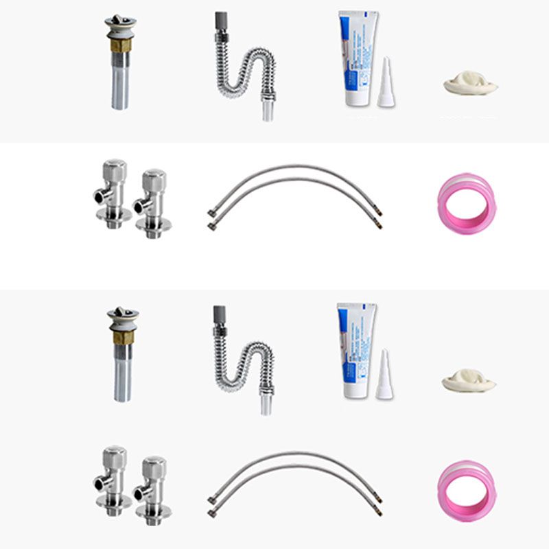 Modern Bathroom Sink Porcelain Rectangle Bathroom Sink in White(Not Including Faucet) Clearhalo 'Bathroom Remodel & Bathroom Fixtures' 'Bathroom Sinks & Faucet Components' 'Bathroom Sinks' 'bathroom_sink' 'Home Improvement' 'home_improvement' 'home_improvement_bathroom_sink' 1200x1200_302cdaef-f0d3-4a91-a0e6-7163be4575bb