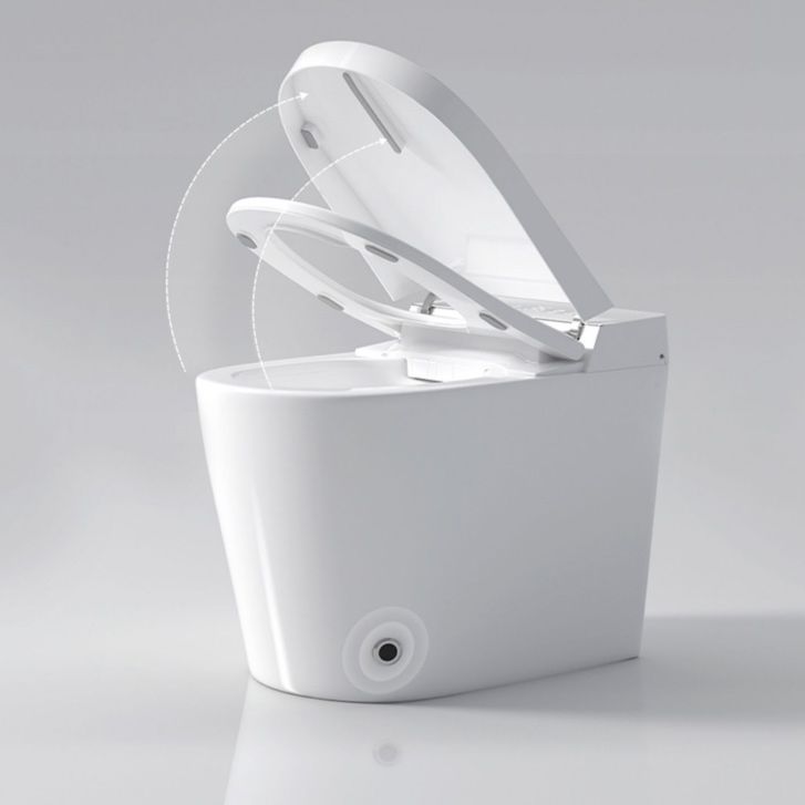 Elongated Smart Bidet White Heated Seat Toilet Bidet17.52" H Clearhalo 'Bathroom Remodel & Bathroom Fixtures' 'Bidets' 'Home Improvement' 'home_improvement' 'home_improvement_bidets' 'Toilets & Bidets' 1200x1200_3039fc70-36cd-43da-8d9f-d5af27f03f7e