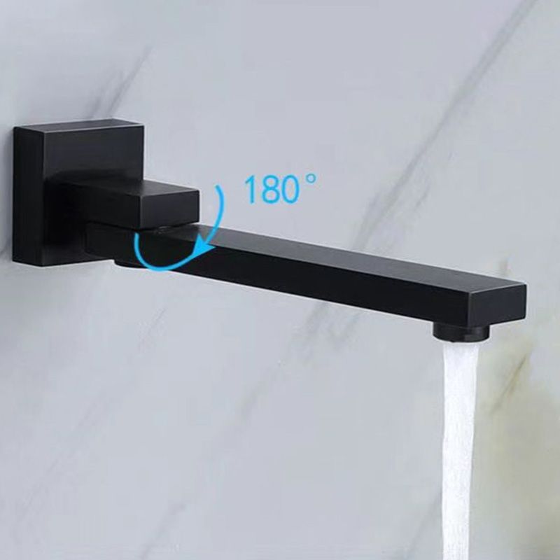 Modern Brass Faucet Swivel 1-Handle and 4-Hole Wall Mounted Tub Spout Trim Clearhalo 'Bathroom Remodel & Bathroom Fixtures' 'Bathtub Faucets' 'bathtub_faucets' 'Home Improvement' 'home_improvement' 'home_improvement_bathtub_faucets' 1200x1200_303f2976-b346-46fe-855c-d6dfa0975445