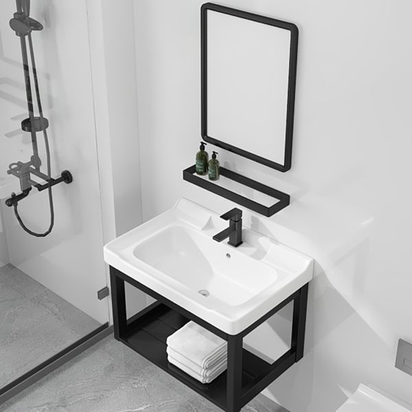 Modern Bathroom Vanity Set Wall Mount Single-Sink Bathroom Sink Vanity Clearhalo 'Bathroom Remodel & Bathroom Fixtures' 'Bathroom Vanities' 'bathroom_vanities' 'Home Improvement' 'home_improvement' 'home_improvement_bathroom_vanities' 1200x1200_30467add-7135-49c9-ba1d-724bbd759650
