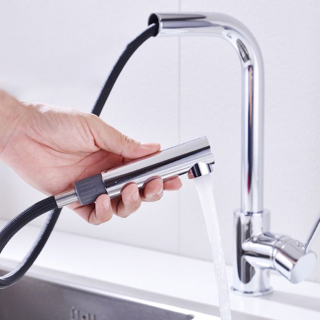 Modern Kitchen Faucet Brass Pull out Faucet with Sprayer and Magnetic Docking Pot Filler Clearhalo 'Home Improvement' 'home_improvement' 'home_improvement_kitchen_faucets' 'Kitchen Faucets' 'Kitchen Remodel & Kitchen Fixtures' 'Kitchen Sinks & Faucet Components' 'kitchen_faucets' 1200x1200_30564d93-3338-4e9f-9350-8ed1f0d4e80c