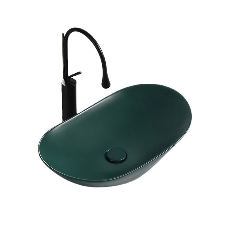 Modern Vessel Bathroom Sink Porcelain Oval with Pop-Up Drain and Faucet Vessel Sink Clearhalo 'Bathroom Remodel & Bathroom Fixtures' 'Bathroom Sinks & Faucet Components' 'Bathroom Sinks' 'bathroom_sink' 'Home Improvement' 'home_improvement' 'home_improvement_bathroom_sink' 1200x1200_3072a701-aa6d-4a9b-9fe3-a19a5bac0b32