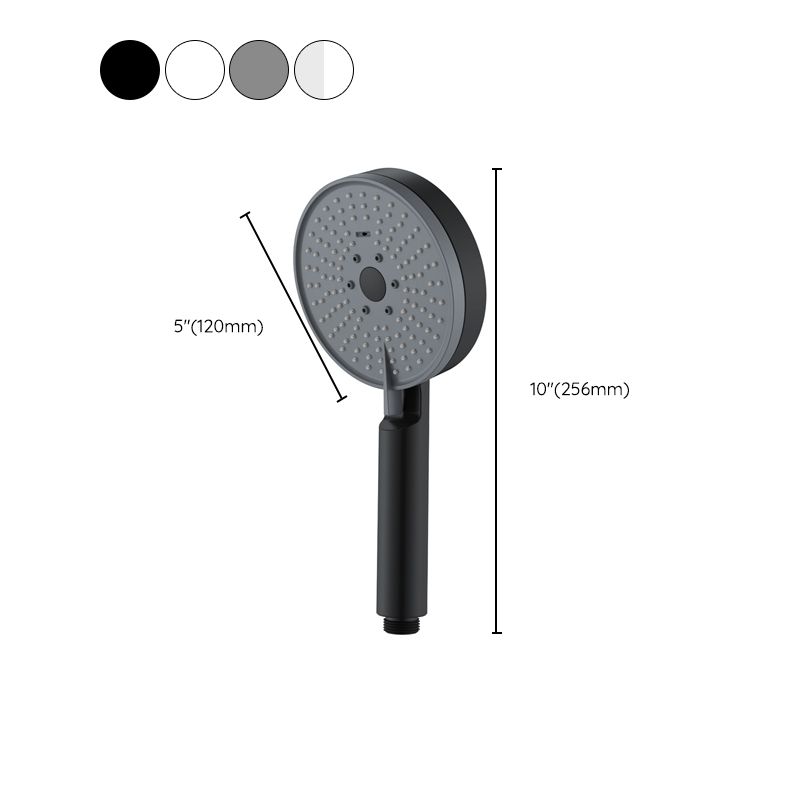 Matte Black Handheld Shower Head Modern 3-Jet Round Wall-Mount Handheld Shower Head Clearhalo 'Bathroom Remodel & Bathroom Fixtures' 'Home Improvement' 'home_improvement' 'home_improvement_shower_heads' 'Shower Heads' 'shower_heads' 'Showers & Bathtubs Plumbing' 'Showers & Bathtubs' 1200x1200_308eca47-427b-4ca0-bad4-27351d869924