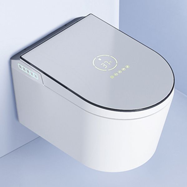 Wall Mounted Modern Flush Intelligent Toilet with Slow Close Seat and Heated Seat Clearhalo 'Bathroom Remodel & Bathroom Fixtures' 'Bidets' 'Home Improvement' 'home_improvement' 'home_improvement_bidets' 'Toilets & Bidets' 1200x1200_309b835d-c95c-408f-b6b7-ebd46ce49e1e