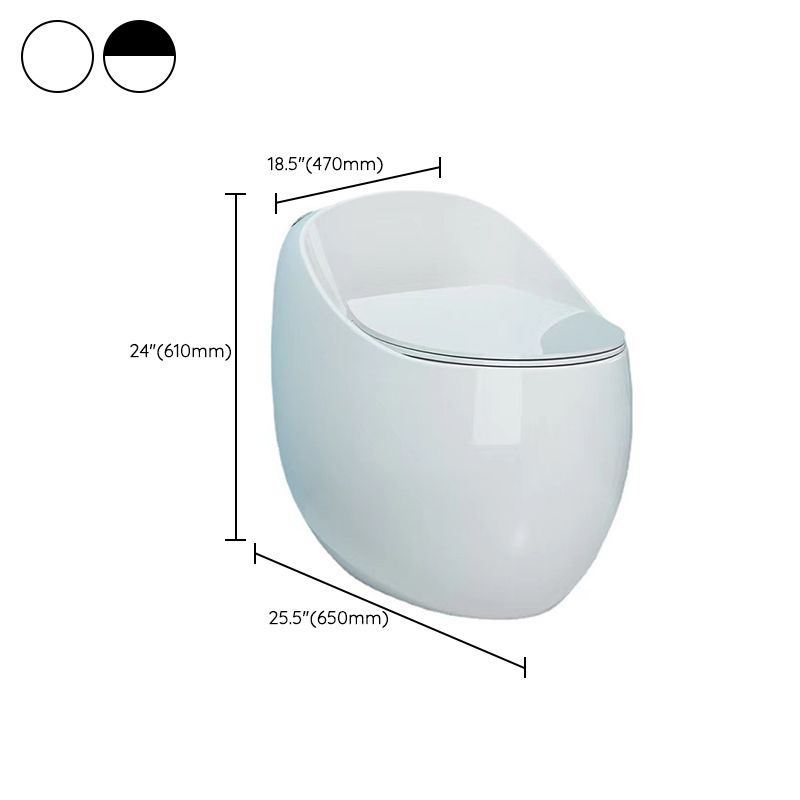 Modern Skirted One Piece Toilet Floor Mounted Flush Toilet with Toilet Seat Clearhalo 'Bathroom Remodel & Bathroom Fixtures' 'Home Improvement' 'home_improvement' 'home_improvement_toilets' 'Toilets & Bidets' 'Toilets' 1200x1200_30cd025c-f680-41ac-af89-e1ced5d5f51c
