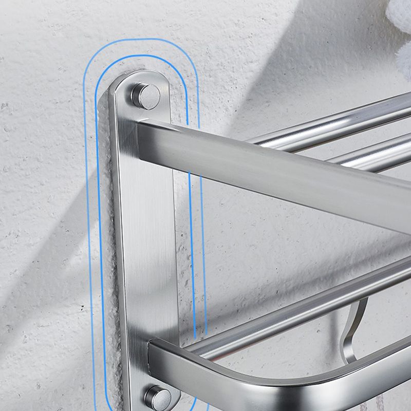 7-Piece Modern Bathroom Accessory Set with Bathe Shelf/Towel Bar/Paper Holder & Robe Hook Clearhalo 'Bathroom Hardware Sets' 'Bathroom Hardware' 'Bathroom Remodel & Bathroom Fixtures' 'bathroom_hardware_sets' 'Home Improvement' 'home_improvement' 'home_improvement_bathroom_hardware_sets' 1200x1200_30d7e43c-bbb6-46ae-a184-64a57bfe604c