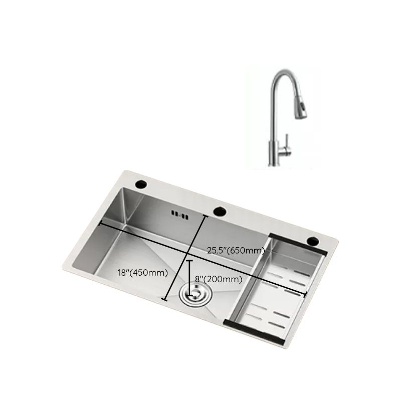 Modern Workstation Sink Stainless Steel with Basket Strainer and Faucet Kitchen Sink Clearhalo 'Home Improvement' 'home_improvement' 'home_improvement_kitchen_sinks' 'Kitchen Remodel & Kitchen Fixtures' 'Kitchen Sinks & Faucet Components' 'Kitchen Sinks' 'kitchen_sinks' 1200x1200_30d830c6-cbe6-4d5e-954e-3651320982f3