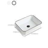 Contemporary Bathroom Sink with Pop-Up Drain Rectangular Vessel Bathroom Sink Only Clearhalo 'Bathroom Remodel & Bathroom Fixtures' 'Bathroom Sinks & Faucet Components' 'Bathroom Sinks' 'bathroom_sink' 'Home Improvement' 'home_improvement' 'home_improvement_bathroom_sink' 1200x1200_30f703f7-064d-47f3-b8e7-15251d9a5b00