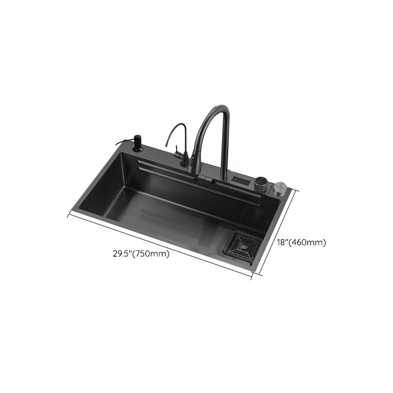 Classic Black Sink Stainless Steel Single Basin Sink with Soundproofing Clearhalo 'Home Improvement' 'home_improvement' 'home_improvement_kitchen_sinks' 'Kitchen Remodel & Kitchen Fixtures' 'Kitchen Sinks & Faucet Components' 'Kitchen Sinks' 'kitchen_sinks' 1200x1200_3117f0d0-1e62-4be0-803b-a357ed4f59d0